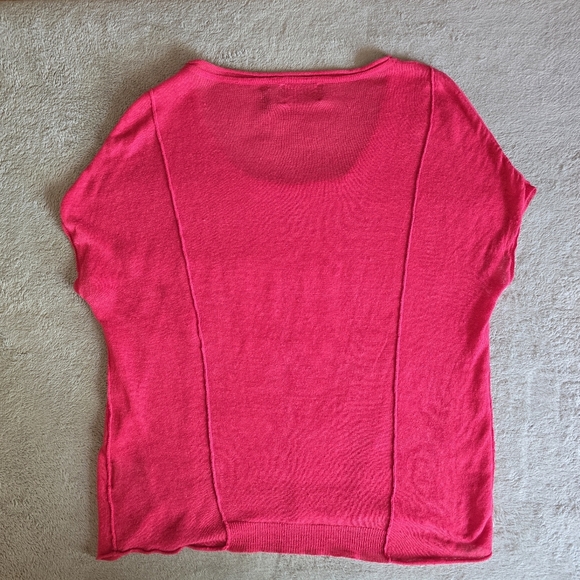 Line linen blend short sleeve lightweight sweater size medium - Picture 9 of 13